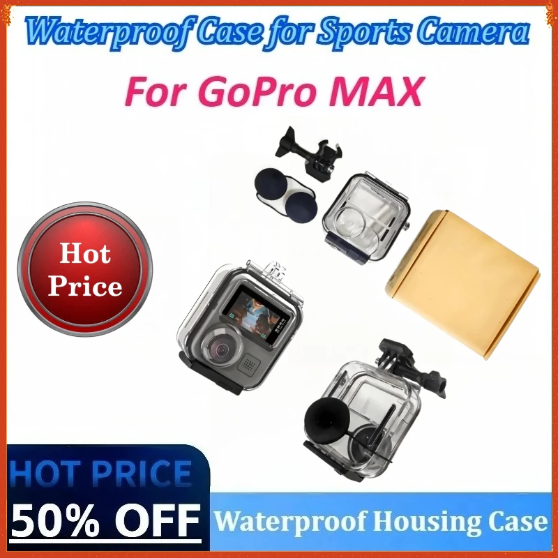 

For GoPro MAX Diving Protection Underwater Dive Cover for GoPro MAX Waterproof Housing Case for Go Pro Max Camera Accessories