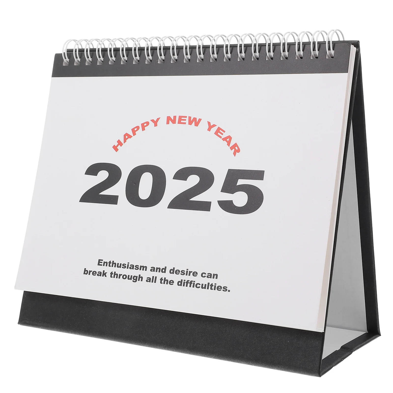

English Version Desk Calendar Aesthetic for Daily 2025 Classroom Academic Desktop Cute Foldable Year Flip Calendars