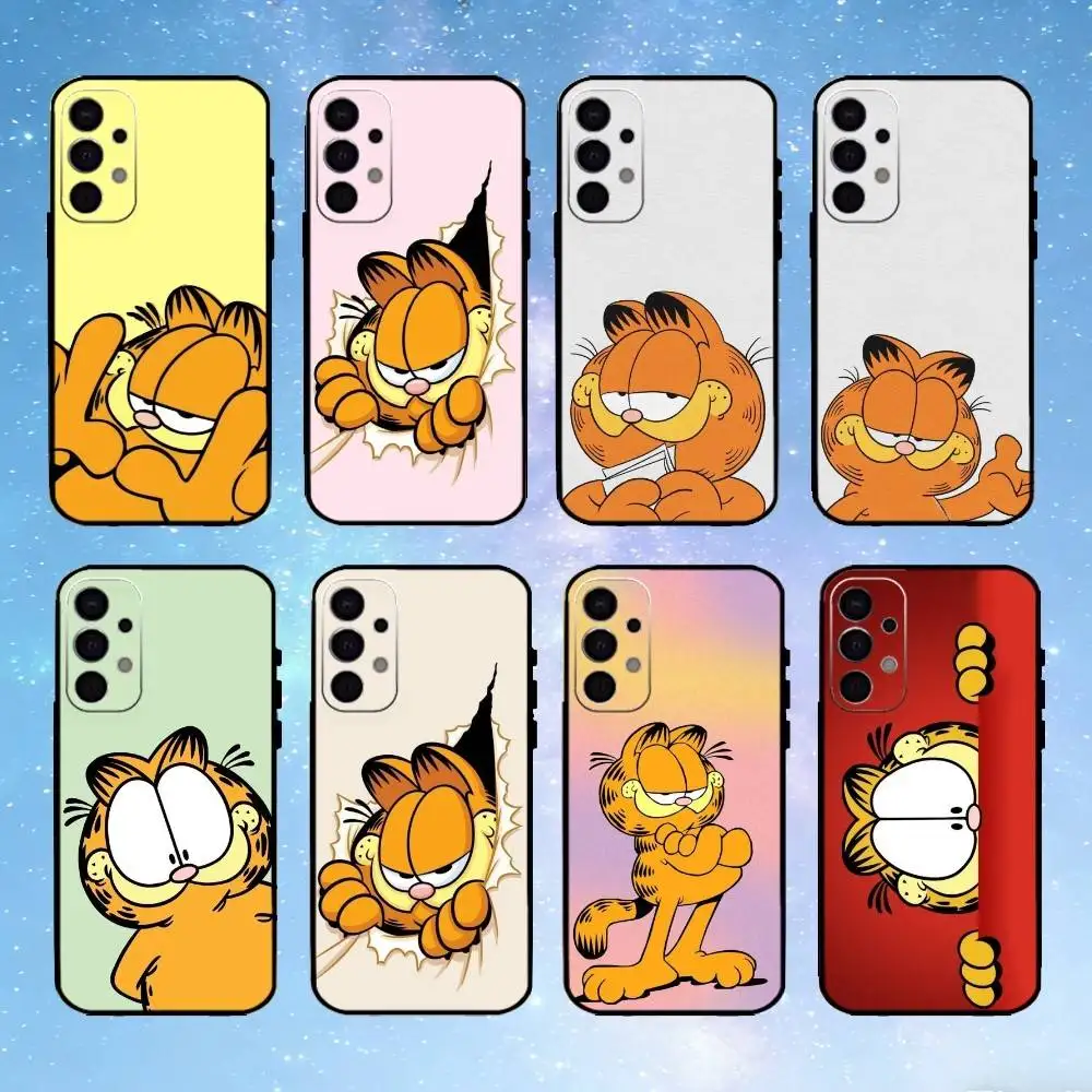 

Cartoon G-Garfields Phone Case For Samsung S25,S24,S21,S22,S23,S30,Ultra,S20,Plus,Fe,Note,5G Black Cover