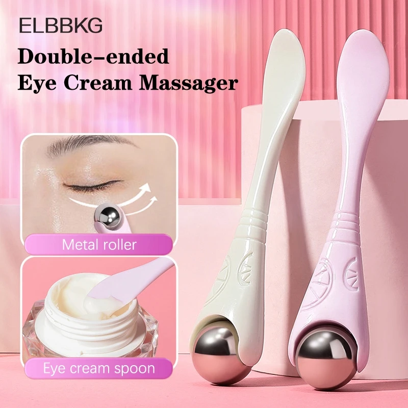 

Double-ended Eye Cream Massage Stick Dual-purpose Scooping Essence Introduction Stick Eyes Roller Ball Massage Skin Care Tools