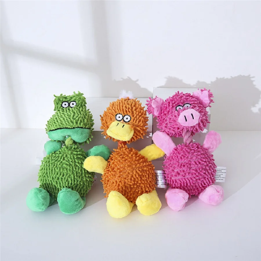 Dog toys, chewable puppies, grinding teeth, making sounds, plush bears, Kirky Teddy small dogs, pet products for relieving stres