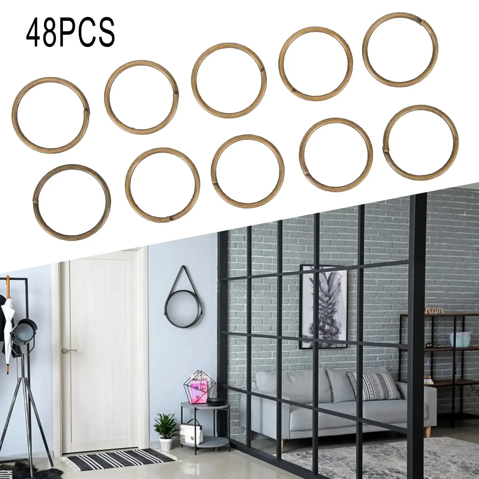 Panel divisor de pantalla colgante para el hogar, Panel de cortina tallado, decoración artística DIY, impermeable, Blanco, Negro, Rojo, salud, moderno, 12 piezas