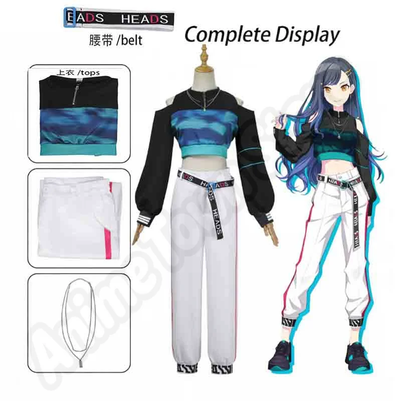 Anime Game PJSK Shiraishi An Cosplay Costume Vivid BAD SQUAD 3rd Anniversary Uniform Outfit Halloween Party Dress Up Suit