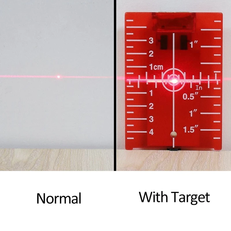 HEIßER VERKAUF 1 Stück Laser-Zielkarte Platte Für Laser-Level Ziel Platte Zoll/Cm