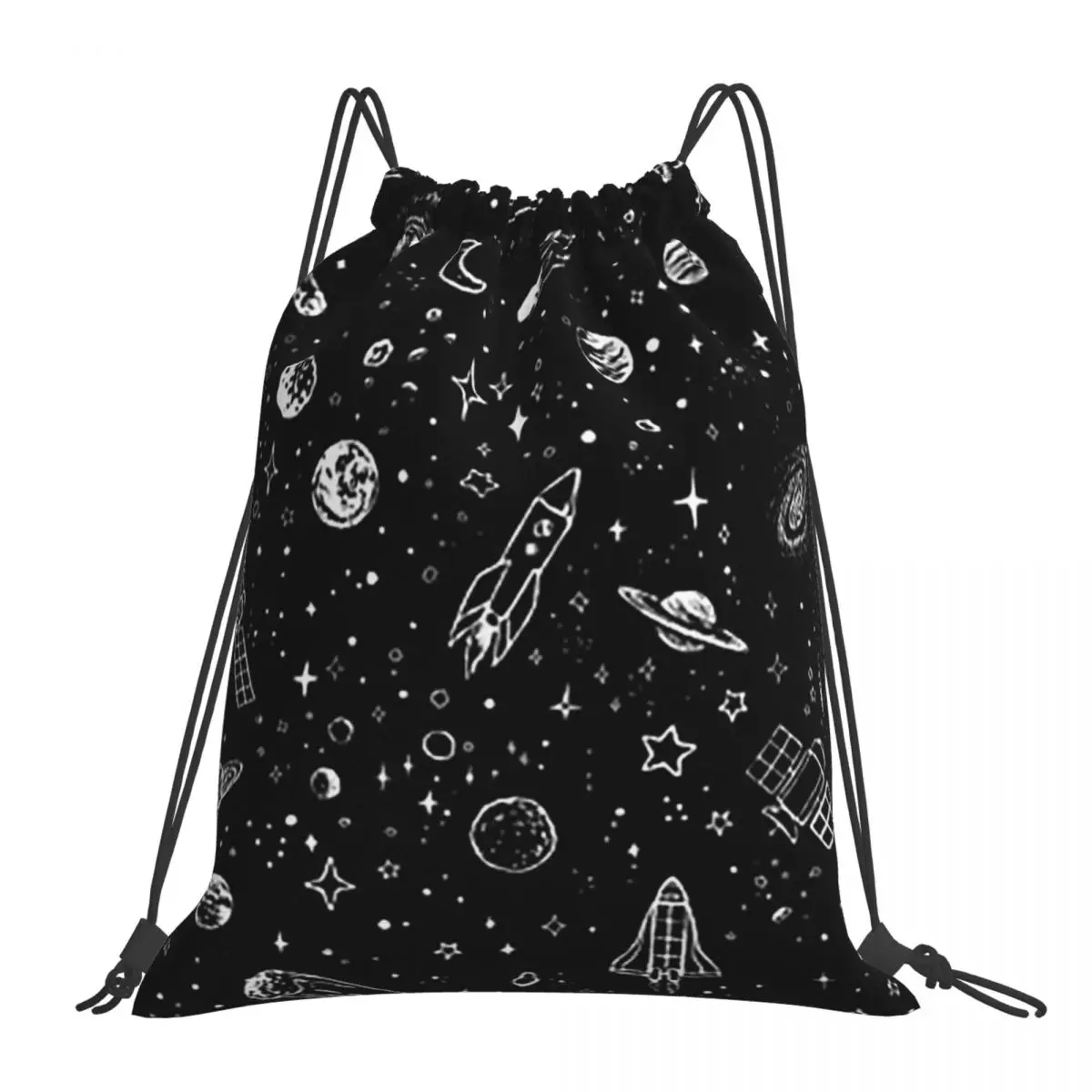 Space Backpacks Fashion Portable Drawstring Bags Storage Bag Book Bags For Travel Students
