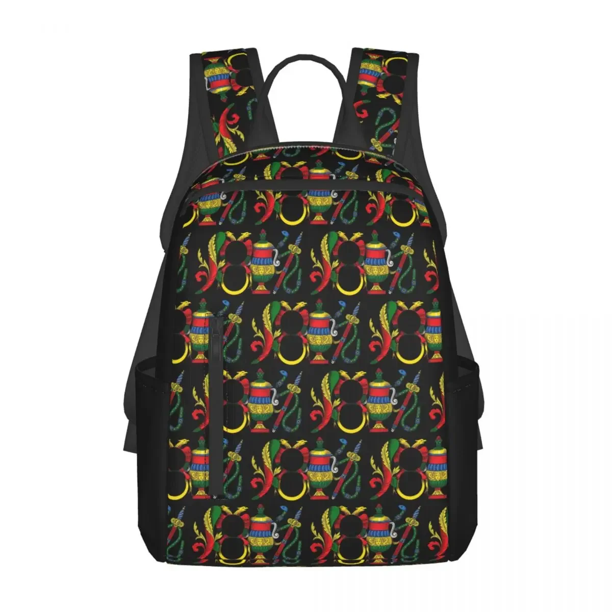 

Italian Aces Briscola Scopa Card Backpack Daypack Large Capacity Boys Girls BookBag School Bag Shoulder Bags for Men Women