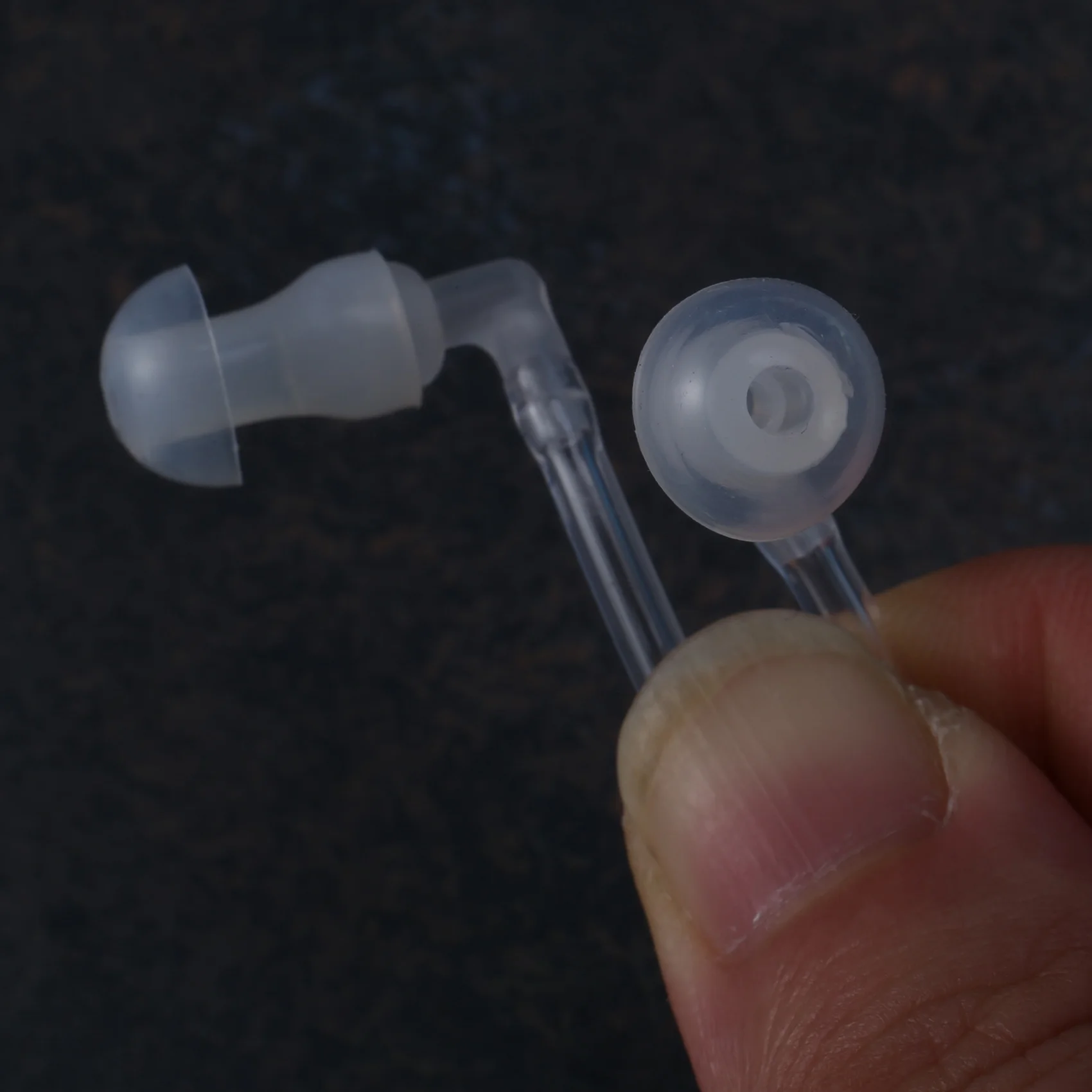 품질! 안티 방사선 바이노럴 이어폰 스테레오 헤드폰(마이크 포함) 범용 3.5mm 소음 차단 에어 튜브 어쿠스틱