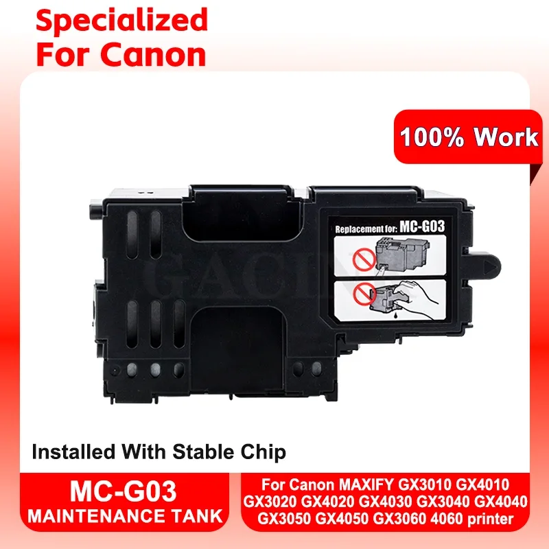 For Canon MC-G03 MCG03 MC G03 Maintenance Tank For Canon GX3010 GX4010 GX3020 GX4020 GX4030 GX3040 4040 3050 GK4050 GX3060 4060