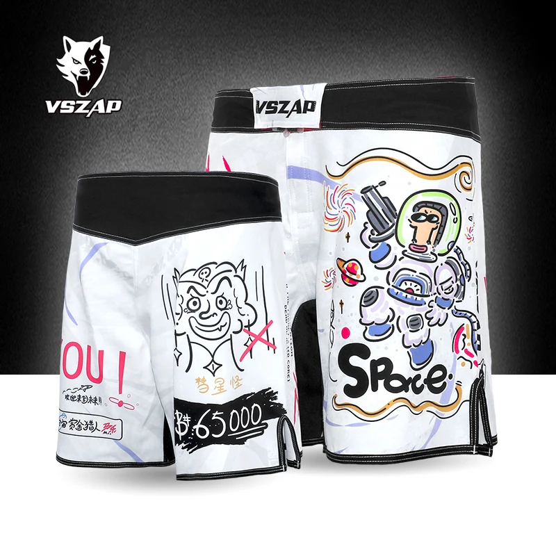 

Vszap Sports Athletic Shorts for Men and Women No Gi MMA Shorts for Boxing Kickboxing Jiu Jitsu Muay Thai, Wrestling, Grappling