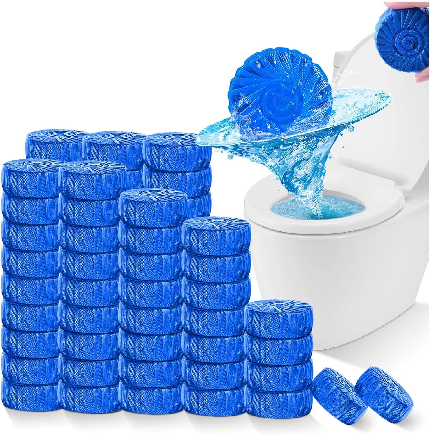 

Toilet Bowl Cleaners Tablet 72 PACK, Automatic Toilet Cleaners for Deodorizing & Descaling, Long