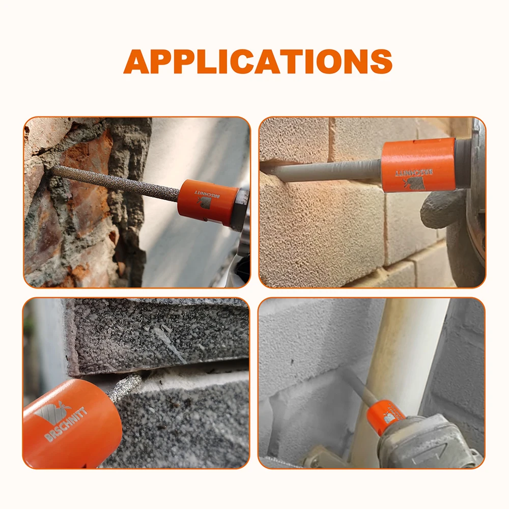 Imagem -06 - Brschnitt-diamante Dedo Bit Beveling Moinho Argamassa Rake Ferramenta Pedra de Alvenaria Tijolo Limpeza Gap Alargamento Afiação Milling Bit 1pc