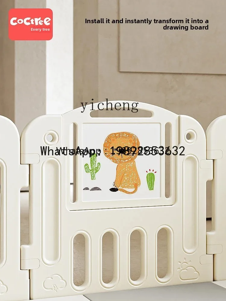 ABC Baby Game Fence واقية لأرضية الأطفال في الأماكن المغلقة، سجادة زحف للاعبين، سياج آمن للأطفال الصغار