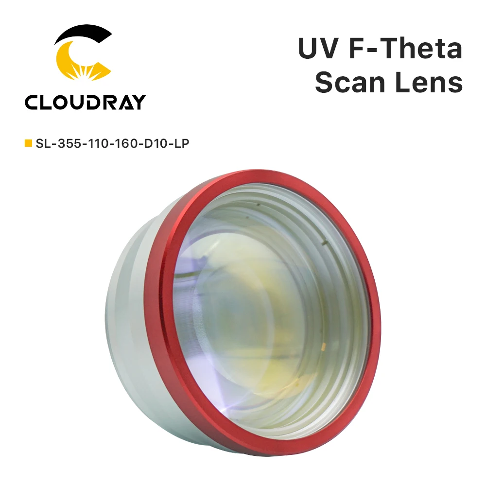 Cloudray 355nm UV F-theta Lens 175*175/250*250/300*300mm Working Area M85 Mount Thread for UV Galvo Marking System