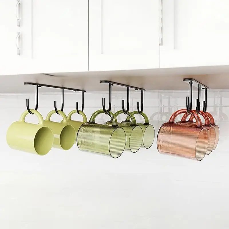 Minimalist Cabinet Mug Hooks Water Cup Racks And Upside-down Coffee Cup Display Rack