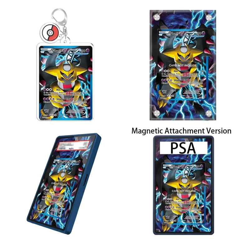 Art Display for Pokemon XY Black Star Promos Giratina Anime Expand Art Fans Gift Recyclable Acrylic Protective Case Keychain
