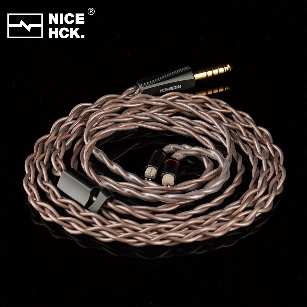 NICEHCK UpLaura IEM Replace Cable 17AWG Oxygen Disconnected Copper 0.78mm 2Pin OFC 4.4mm Plug for Explorer NX8 MagicOne BA15