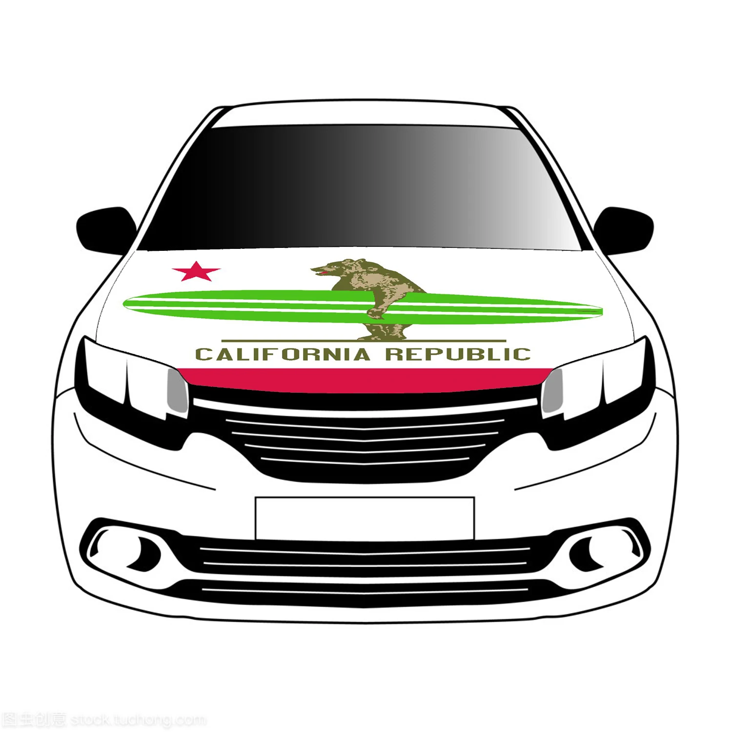 Flag of the Republic of California flags,3.3x5ft/5x7ft 100%polyester,car bonnet banner