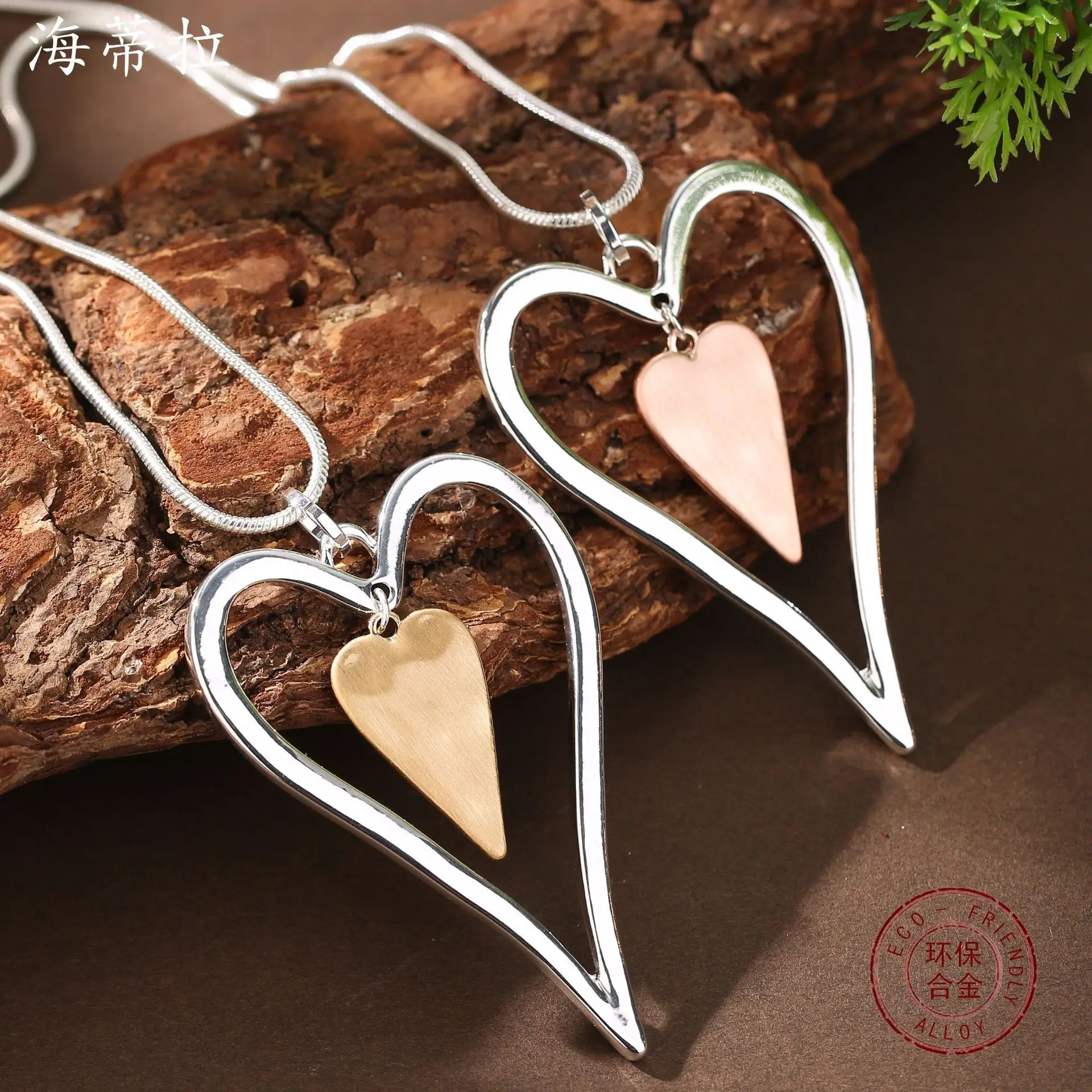 

Аксессуары для самостоятельного изготовления: полый матовый кулон в форме сердца, женское простое высококачественное длинное ожерелье с цепочкой-змейкой в форме сердца, оптом