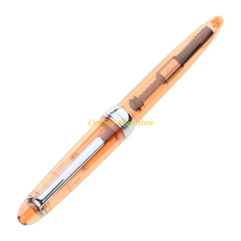 A3PC JINHAO 992 Transparent Fountain Pen 0.5mm Stationery Supplies Writing Tools Gift
