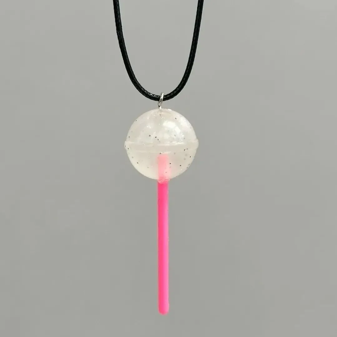 Japan and South Korea Style Multi Colored Resin Drip Glue Lollipop Necklace UNISEX Exclusive Gifts for Friends Necklace