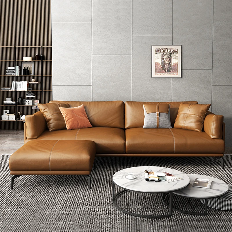 Commercial Office Furniture Reception Area 1+3 Sectional Executive Sofa With Coffee Table