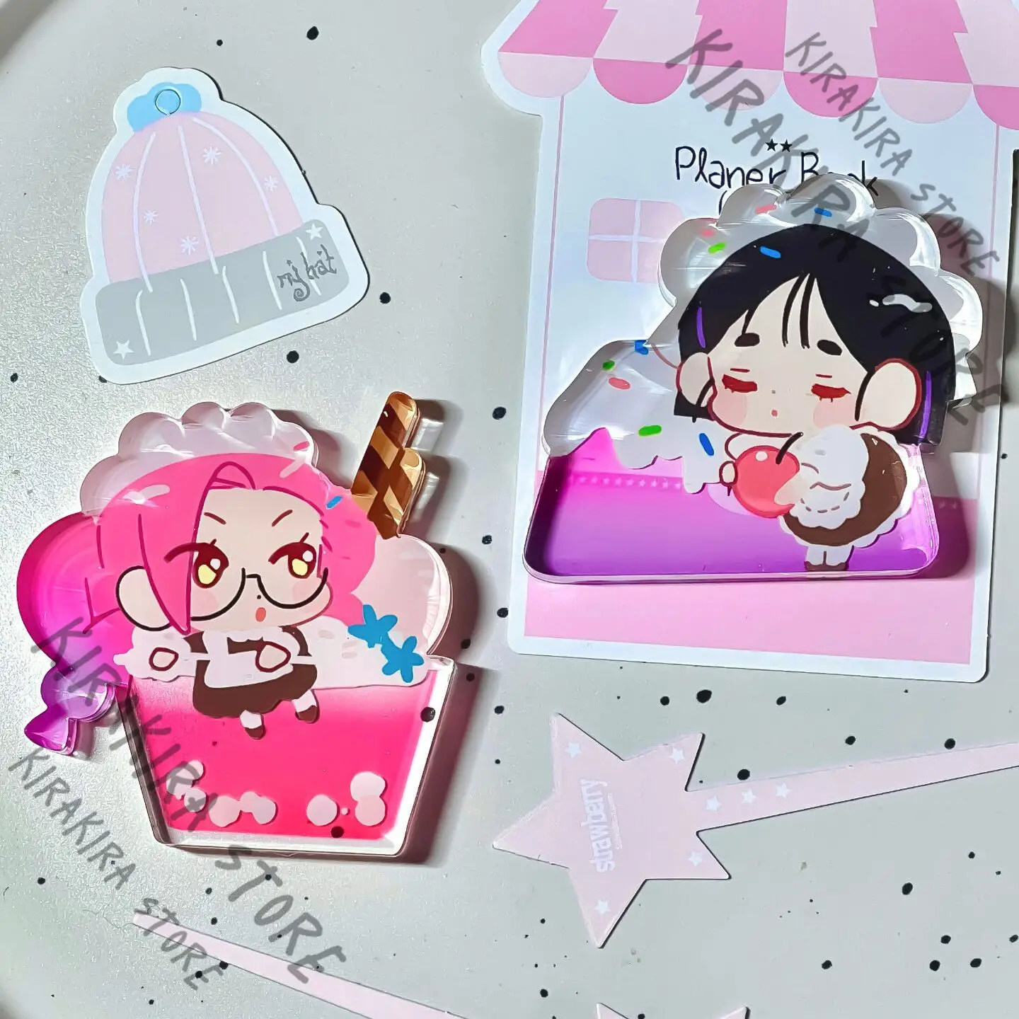 

Подвески с двойной вспышкой инопланетянина для сцены Till Ivan, акриловый стоячий знак для косплея, Mizi Sua Hyuna Luka, брелок для ключей, открытка, сбор