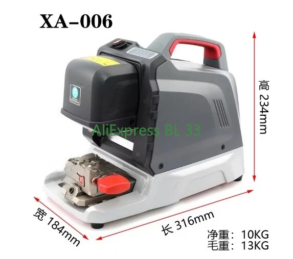 

Портативный автоматический резак для ключей Xhorse Xa006, резак для ключей, копия автомобильного домашнего корпуса, копирование ключей