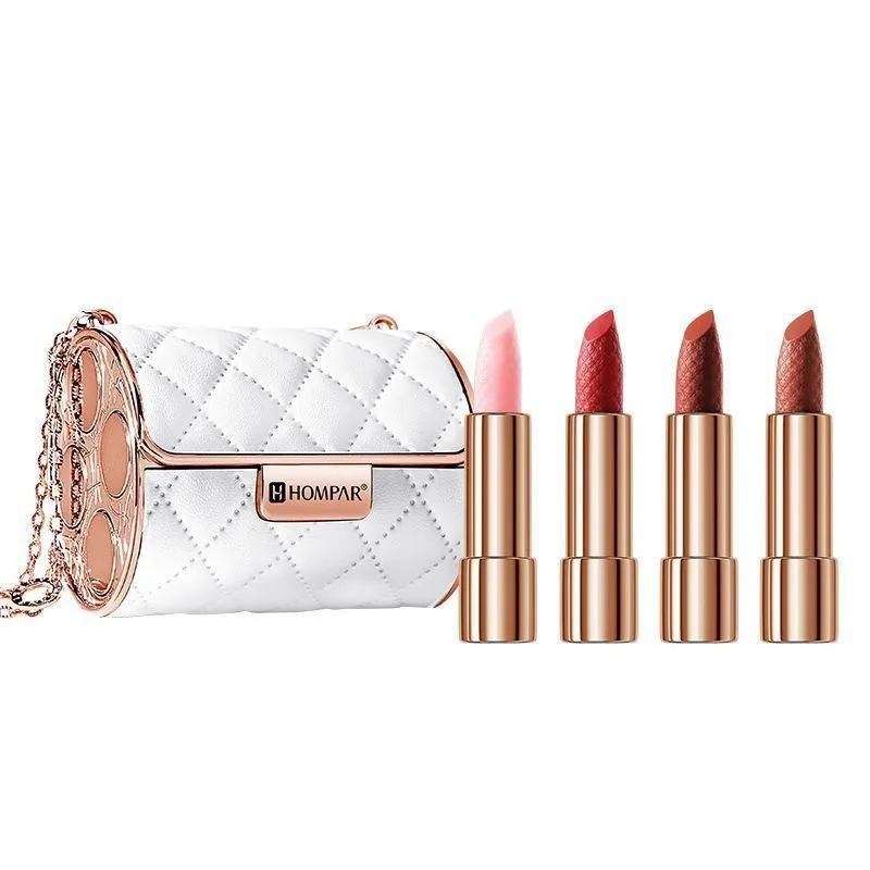 Blush Lipstick Bag Genuine Four-piece Set Gift Box Matte Matte Non-stick Cup Cosmetics