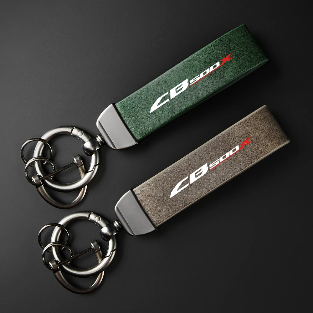 

For Honda CB125RCB 650R CB 650 CB250R CB300R CB500X CB650R Accessories High-Grade leather Motorcycle Keychain Holder Keyring
