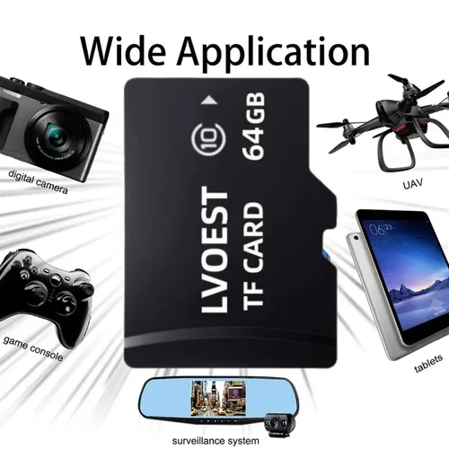 Imagen 1 del producto Tarjeta de memoria dedicada 32G 64G para grabadora de conducción 32GB coche 64GB TF tarjeta pequeña de alta velocidad formato FAT32 tarjeta de almacenamiento de coche 32GB TF