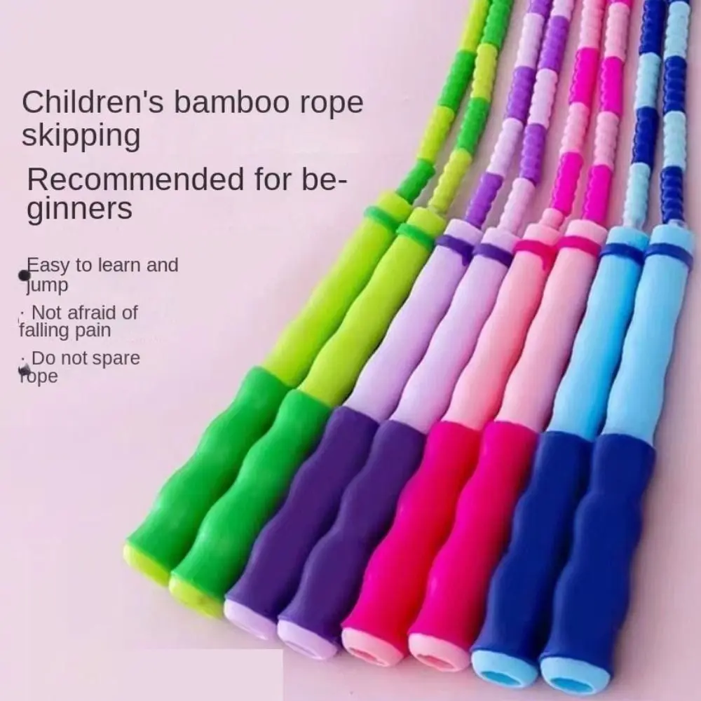Cuerda para saltar de Fitness segmentada de longitud ajustable, sin nudos, cuentas suaves, cuerda para saltar, cuerpo delgado, antideslizante, perder peso