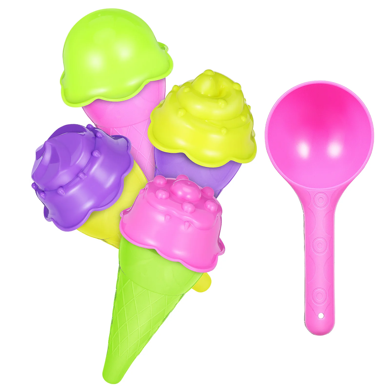 

Crispy Creamy Cones Mini Plastic Molds Bulk Reusable Homemade Treats Freezer Diy Maker Molding Forms Scoop Storage Holders Cone