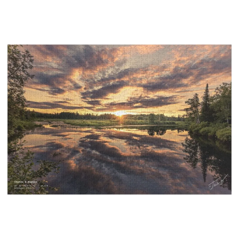 

Sunset at the Falls at Dupuis Jigsaw Puzzle Jigsaw For Kids Jigsaw Pieces Adults Diorama Accessories Puzzle