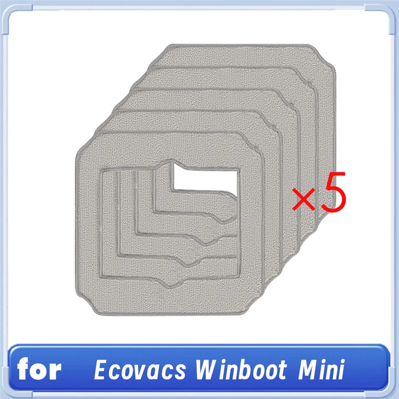

ABKY-Mop Cloth For Ecovacs Winboot Mini Window Cleaning Robots Cloth Window Cleaning Robots Accessories