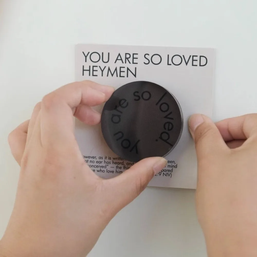 5pcs Inspirational English Fridge Magnet Beautiful Words Circle Triangle Geometric Shape Refrigerator Magnet Motivational