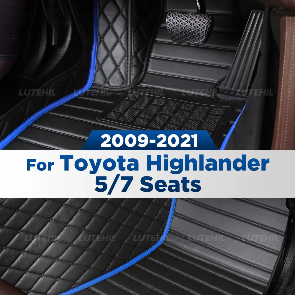 

Для Toyota Highlander 5/7 мест 2009-2021 20 19 18 автомобильный напольный коврик на заказ автомобильный ковер чехол аксессуары для интерьера защитные