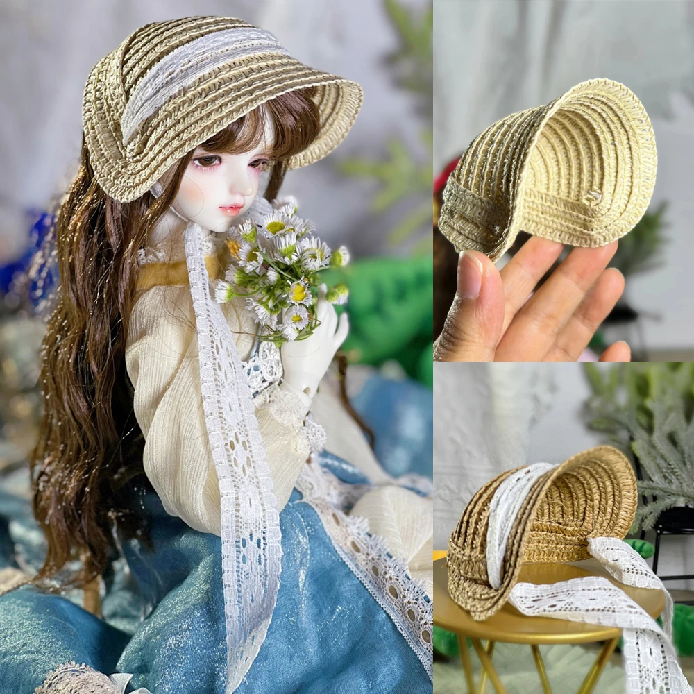 D05-P241 children toy BJD DD SD MSD 1/12 1/8 1/6 1/4 1/3 20cm doll accessory Grass hat embryo 1pcs