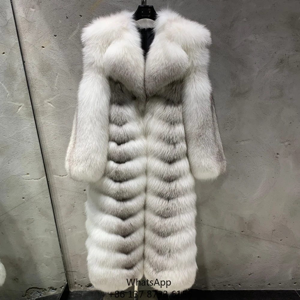 

New Arrival 2025 Long Fox Fur Coat Fashion Genuine Fox Fur Coats Fox Fur Coat Winter Women