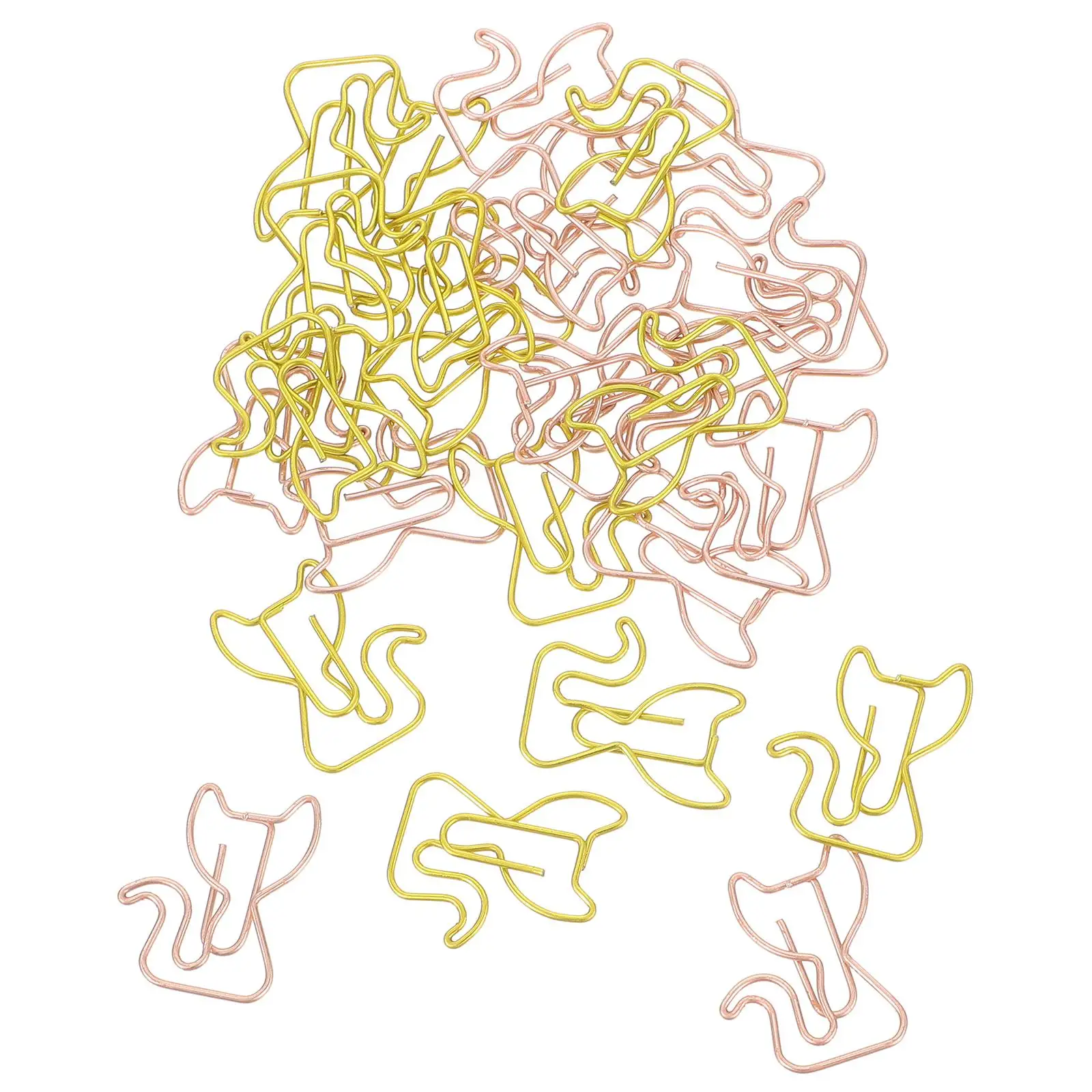 30 ชิ้นรูปแมวกระดาษคลิปน่ารักคลิปโลหะขนาดเล็กสําหรับงานฝีมือโต๊ะสํานักงานโรงเรียน Creative Bookmark ไม่ซีดจางทนทาน
