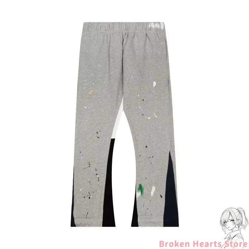 Vintage Hip Hop Letter Baggy Casual Pants Casual Tie Dye Sweatpants Y2K Clothing Men Women Stretch Waist Jogging Pants Trousers