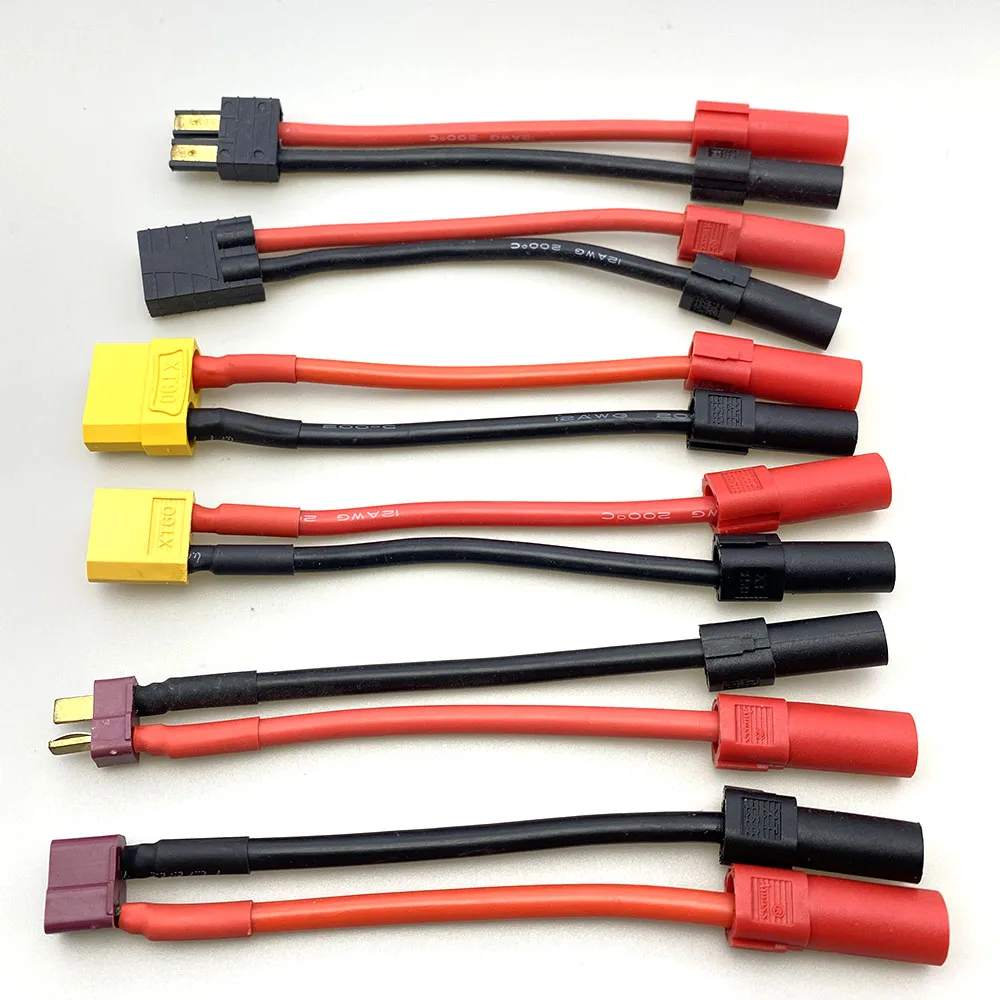 XT150 to XT XT60 XT90 EC5 Male/Female Plug Adapter Cable 12AWG Wire Silicon Wire Balanced Charge Adjustment Conversion Connector