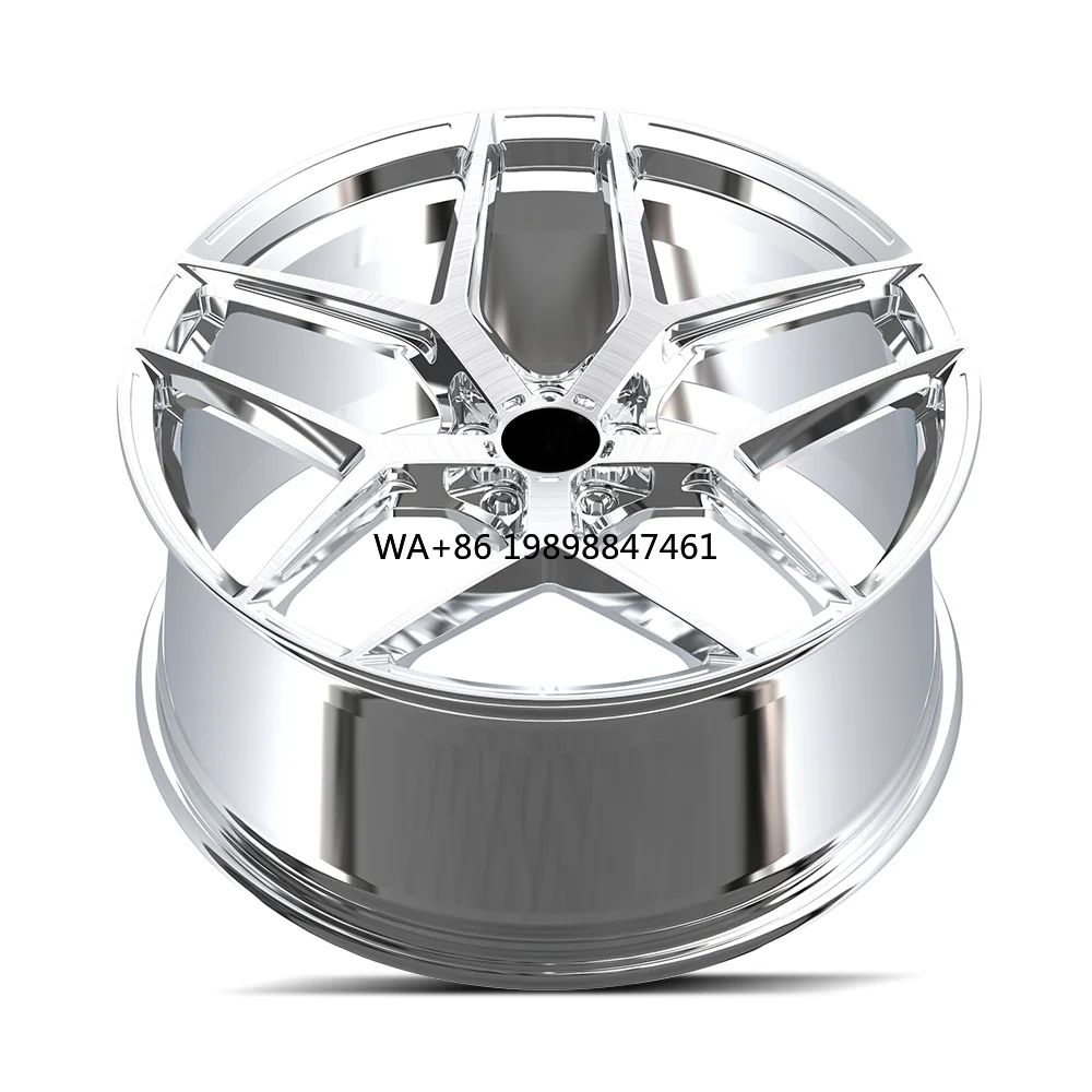 

Polished Custom Forged Aluminum Alloy Wheels New Condition Five Spoke Design Rim Car Wheel for