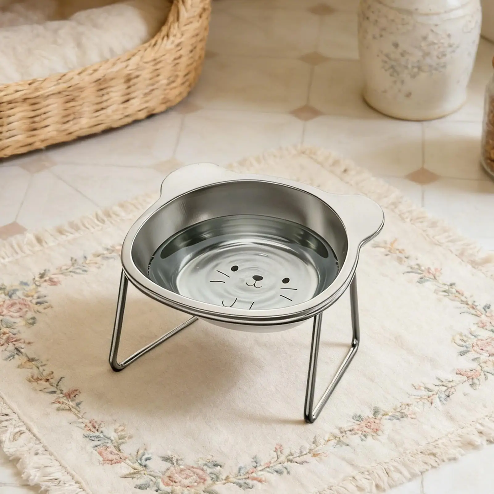 

Миски для кошек на подставке, наклонные, 15°, для защиты мордочек, для котят, щенков и других домашних животных, для дома и гостиной