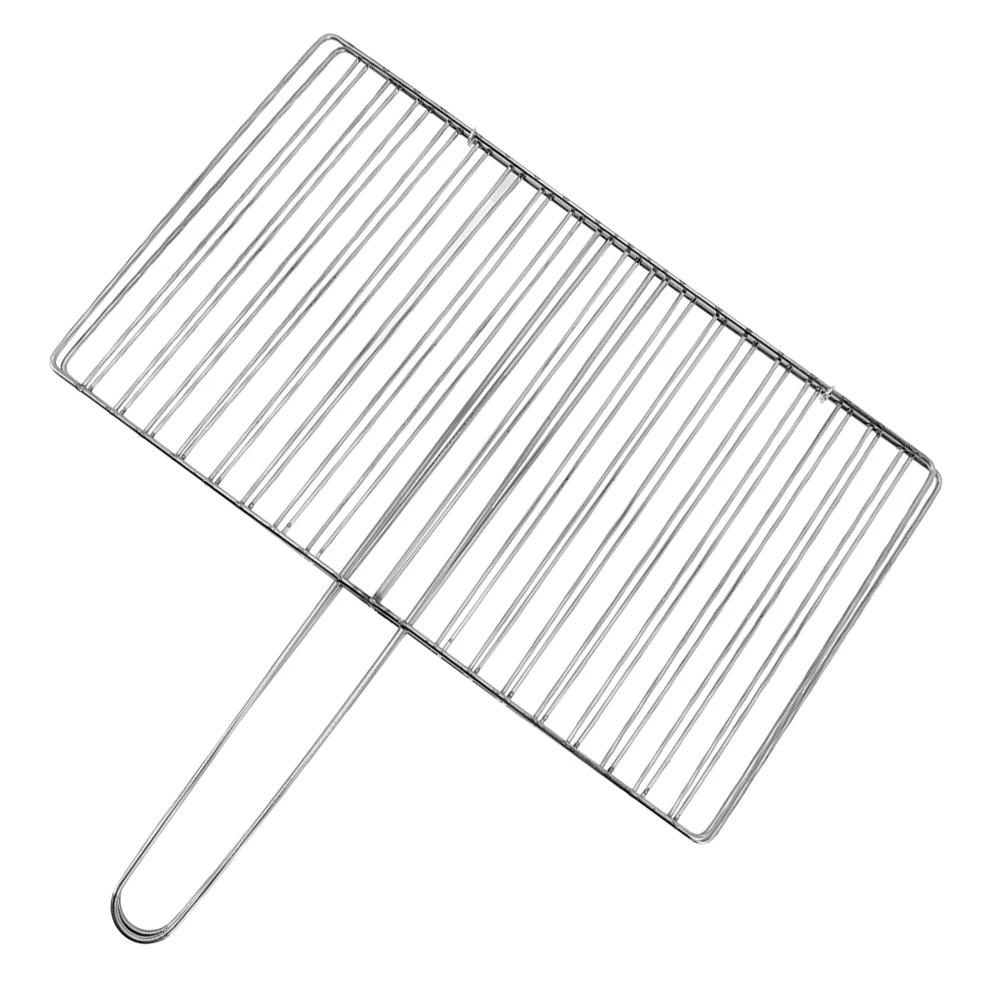 

Fish Grill Basket Thickened Grilled Clip Barbecue Cooling Racks for Cooking and Baking Grilling Silver Stainless Steel Wire