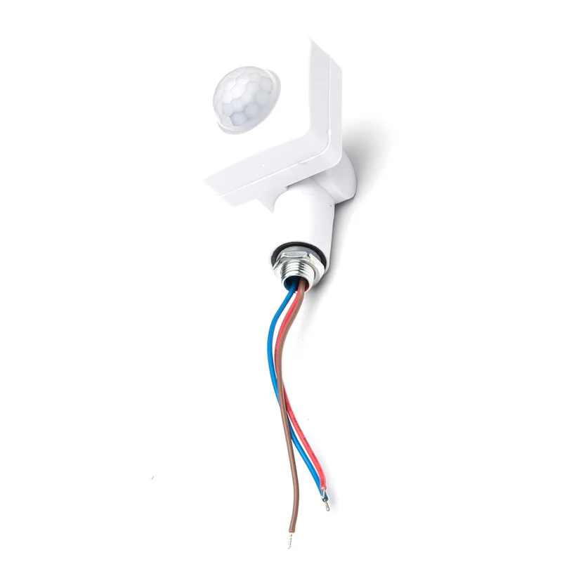 TKOH-2X AC85-265V IP65 Sensor de movimento Interruptor PIR ajustável Ultrafino LED Luz PIR Detector de sensor de movimento externo, 10mm branco