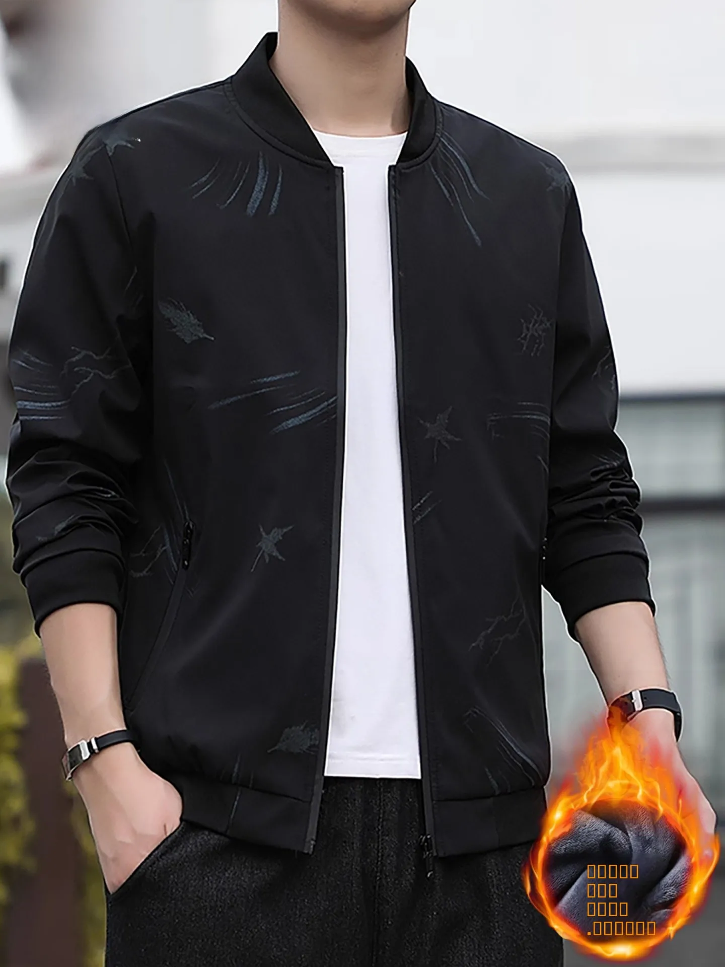 

TUCANO Мужская куртка с бейсбольным воротником на подкладке, свободная посадка, теплая повседневная ткань из полиэстера, осень-зима, новое поступление