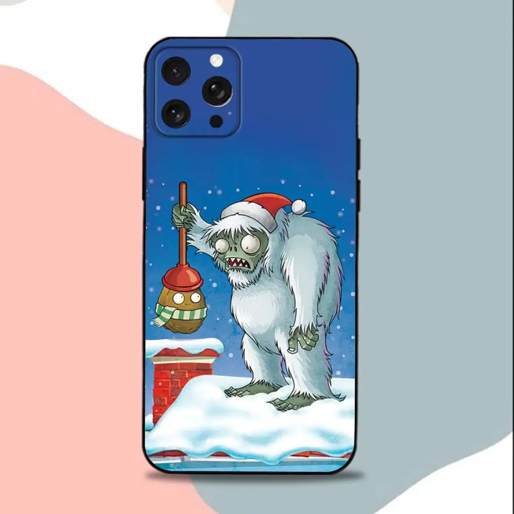 حافظة هاتف P-Plants vs Game Zombies-ES لهاتف iPhone 15,13,16,12,11,17,14,Plus,Pro,Max,XS,XR,X,SE,Mini,Soft غطاء أسود من السيليكون #6