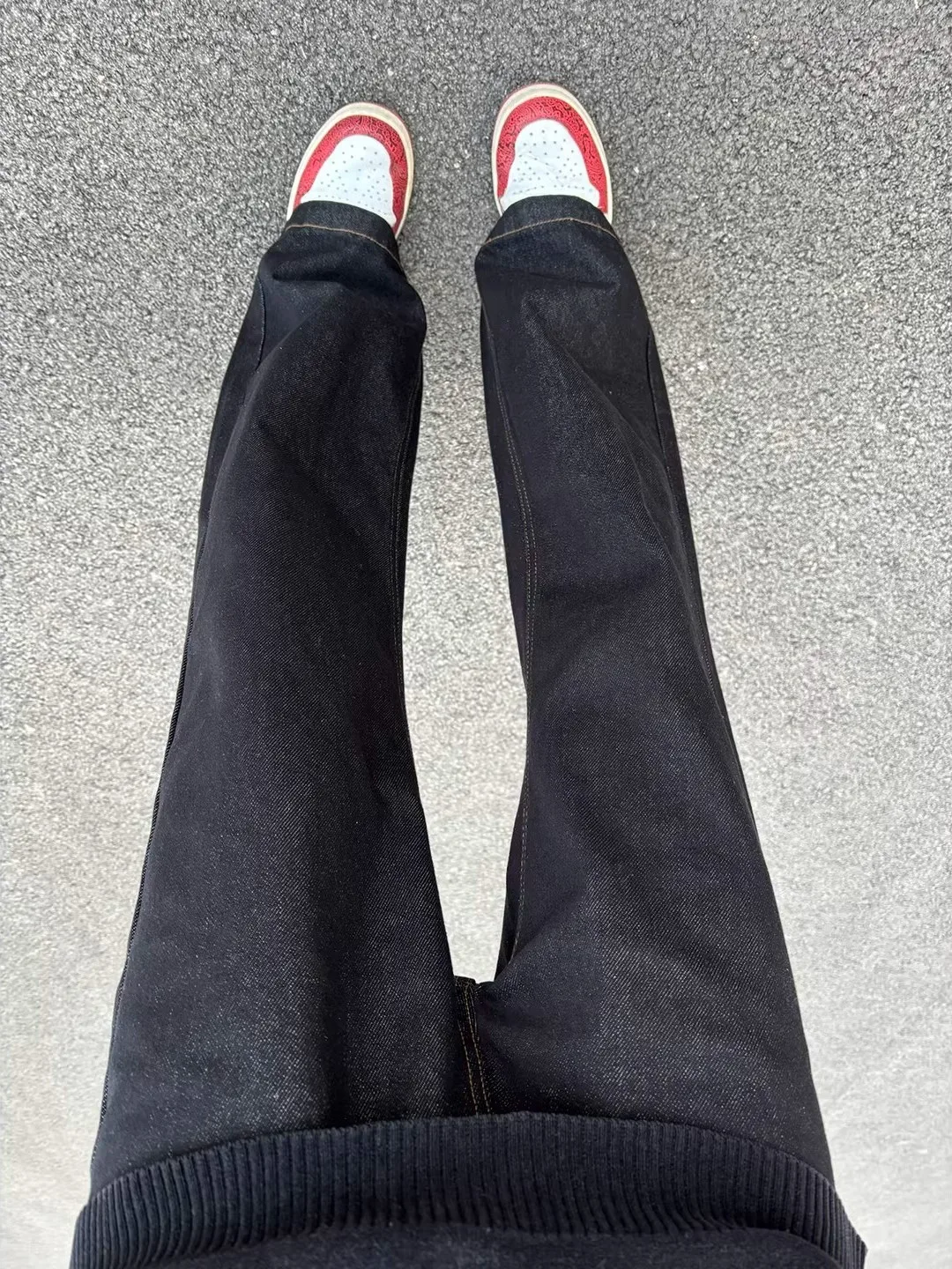 

Bla Denim Original Bull Men's High Street Vibe Wide Leg Jeans CleanFit Straight Cut Trousers Durable Wear Resistant