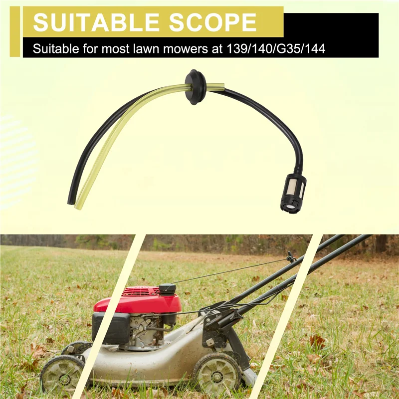 AB33-10PCS Fuel Hose Pipe With Fuel Filter Kit For 139/140/G35/144 Strimmer Cutter Mower Trimmer Gasoline Fuel Tank Filter