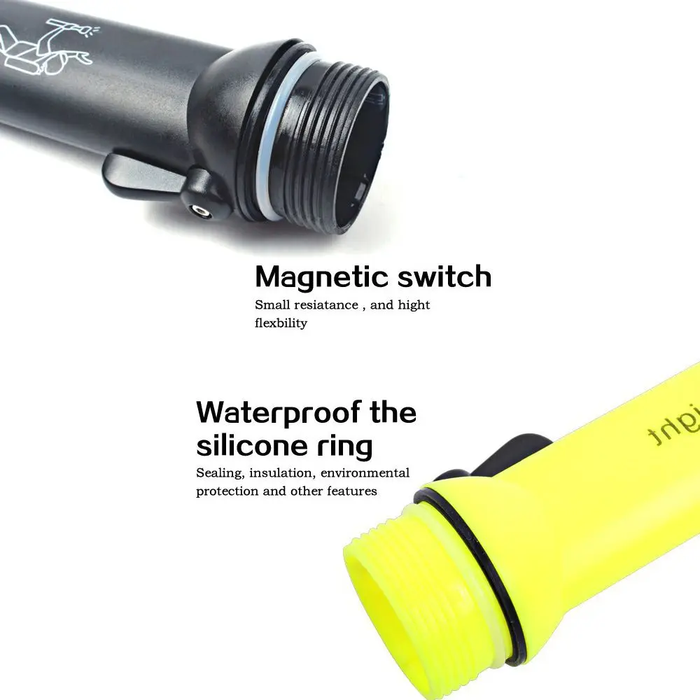 

Профессиональный светодиодный фонарик с ручной веревкой для подводного дайвинга, фонарик для подводного плавания, аксессуары для дайвинга, освещение для дайвинга